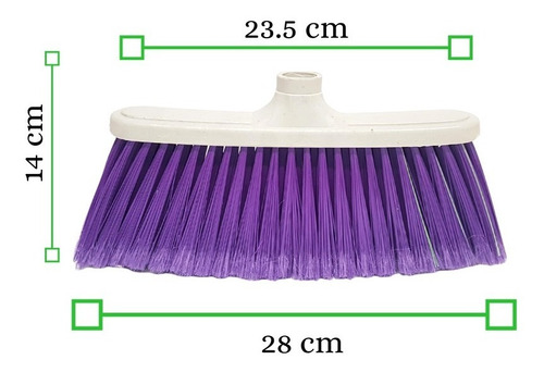 9 Escoba Tipo Cepillo Suave (varios Colores, Repuestos)