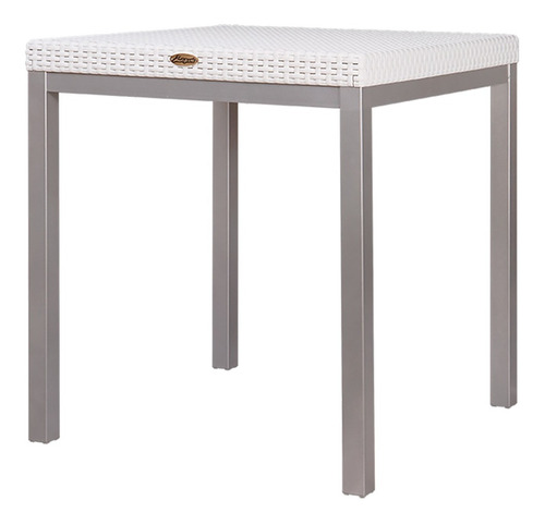 Mesa Tipo Rattan De Comedor, Terraza De Polipropileno/acero