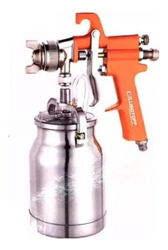 Pistola Para Pintar Con Compresor 1 Litro Lusqtoff As-1050