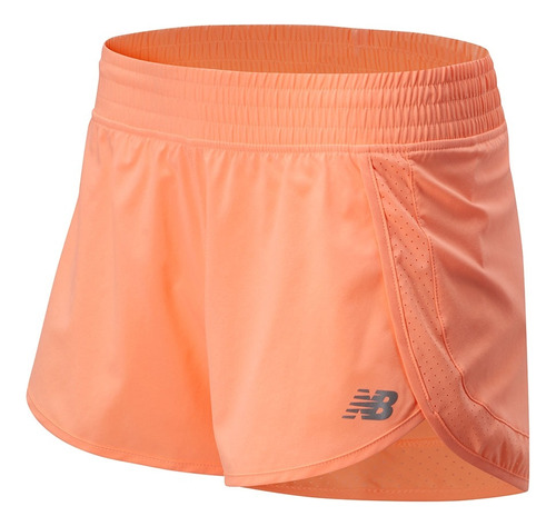 Short New Balance Accelerate Core Stretch  3 Coral Mujer