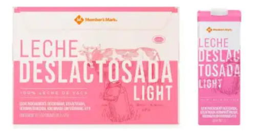 Leche Deslactosada Member's Mark Light 12 Pzas De 1 L C/u