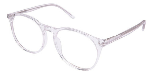 Armação De Grau Redondo Retro Masculino Transparente 2104