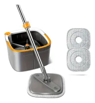 Comprar Mopa Lampazo Microfibra Agua Limpia Balde Giratoria Plana