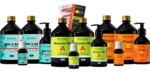 comprar Kit Monovin A + Kit Pro V B5 + Provit E - Cronograma Capilar