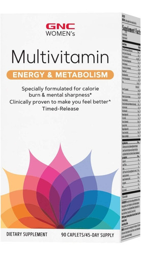 Imagen 2 de 4 de Multivitamin Energy & Metabolism Gnc Para Mujer Suplementos