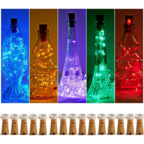 Luces De Corcho Botellas De Vino, Paquete De 15 10 Luce...