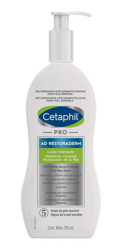 Loção Hidratante Hipoalergênica Cetaphil Pro Ad Restoraderm 295mL