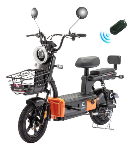 Bicicleta Eléctrica Evoswift E600 Color Naranja 48v