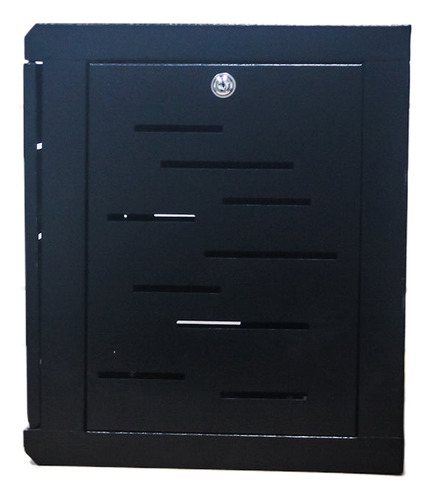 Rack Gabinete Cerrado De Pared 9u Color Negro Metalnet