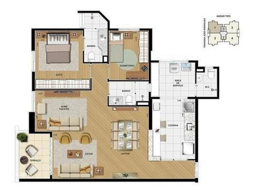 Imagem 4 de 13 de Apartamento Para Venda Em Santo André, Vila Bastos, 3 Dormitórios, 2 Suítes, 2 Vagas - 10310_1-538212
