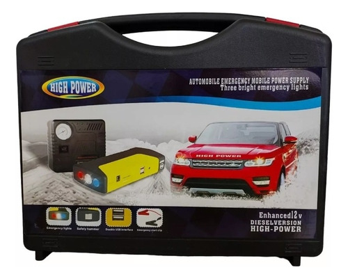 Iniciador Arrancador Baterias Carro Moto Compresor Kit 12v