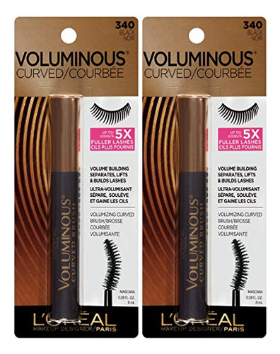 Máscara L'oreal Paris Makeup Voluminous Original Negra 2x5ml