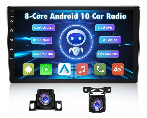 Stereo Multimedia Universal10¨ Android11 2ram/32g 4g Carplay