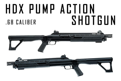 Escopeta Gotcha T4e Umarex Cal 0.68 + Bolas + Tanques Co2