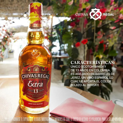 Chivas Regal 13 Años Jerez Whisky Bourbon 700ml Botella