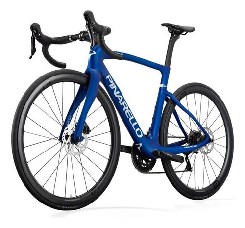 Bicicleta ruta Pinarello F5 R700 50cm 24v frenos de disco hidráulico cambios Sram Rival AXS x2 y Sram Rival AXS x12 color azul/blanco