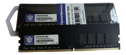 Memoria Ram Tecnomemory Pc Ddr4 8gb 2400mhz Kvr24n17s8t/8gb