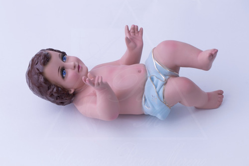 Imagen 3 de 5 de Niño Dios De 35cm Ojo Liso Artesanías Rosas Moreno