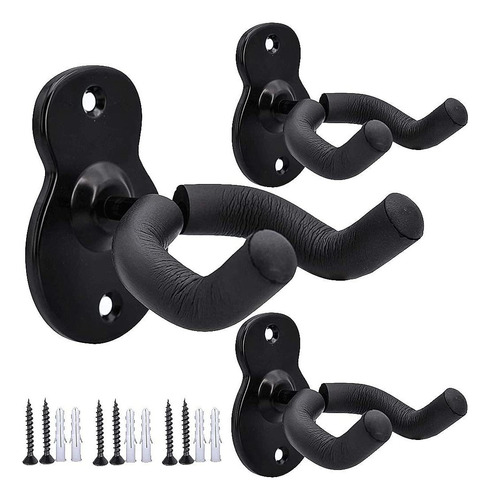3pcs Gancho Para Colgar Guitarra Pared Soporte Para