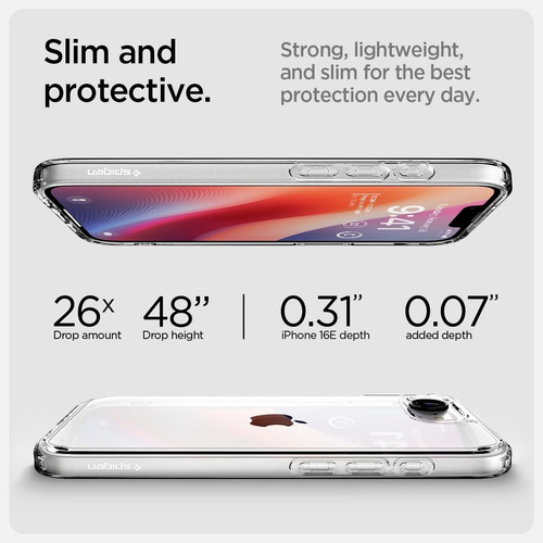 Capa Case 100% Original Spigen Ultra Hybrid Para iPhone 16e
