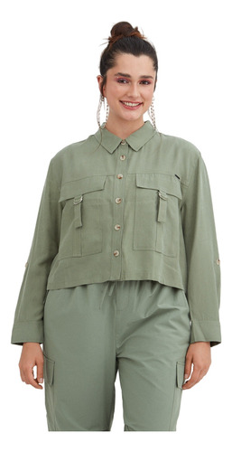 Chaqueta Cargo Oliva