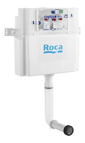 Imagen 2 de 6 de Combo Depósito Embutir Roca Slendra Tapa Y Tecla Gris Cs7283