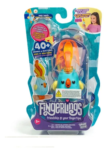 Fingerlings Sweet Tweets Pajarito Interactivo Celeste 3132