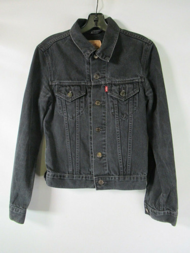 Chaqueta Levis Mujer Negra Made In Usa 1990 Talla S