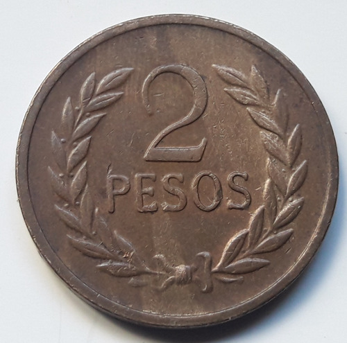 * Moneda De Colombia. 2 Pesos De 1978. Km# 263