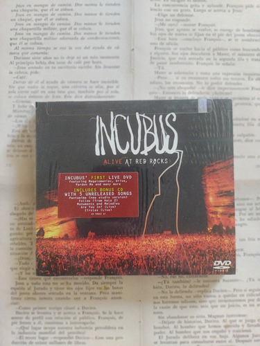 Incubus - Alive At Red Rocks (cd/dvd Digipack) 2004 Sony Bmg