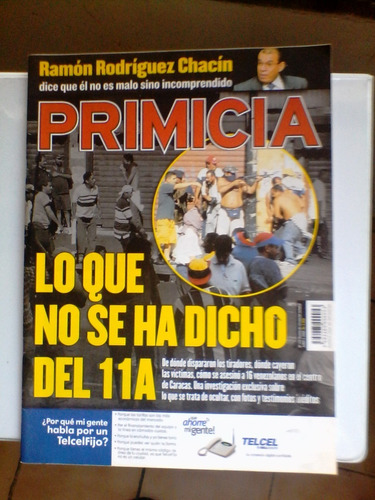 Revistas Primicia - Lo Que No Se Ha Dicho Del 11 Abril + 2