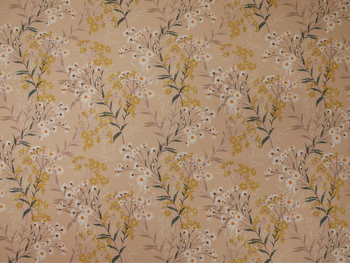 Linen Blend Print Fabric (3yard, 21 - Daisy Forest Yell...