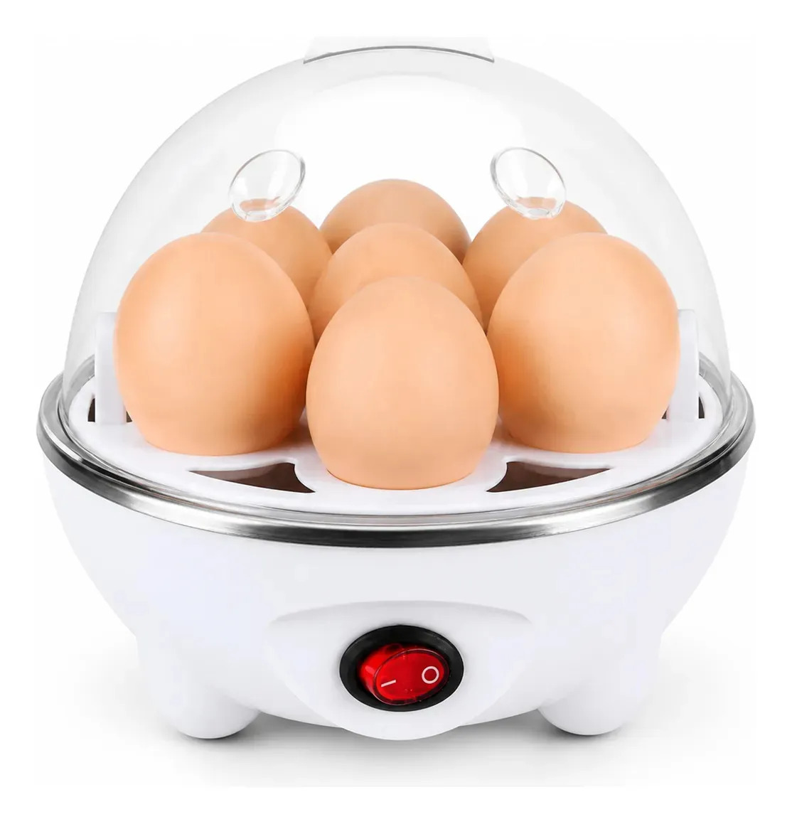 Cozedor De Ovo Elétrico Lorben Prático Rápido 7 Ovos Em 5min Cor Branco Frequência 50/60hz