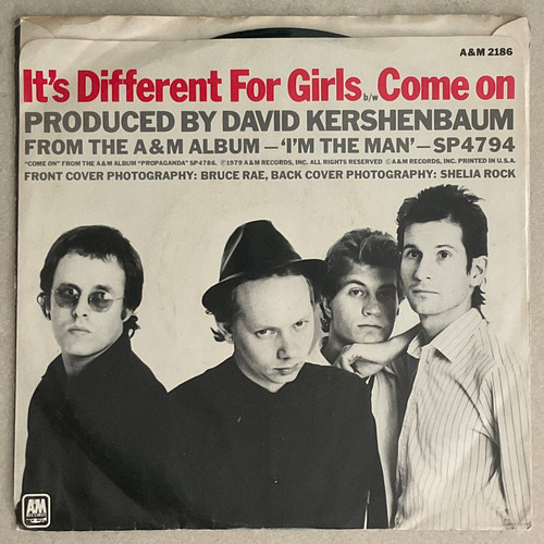 Joe Jackson Come On - It's Different For Girls Single 7 Edición Limitada (Usado)