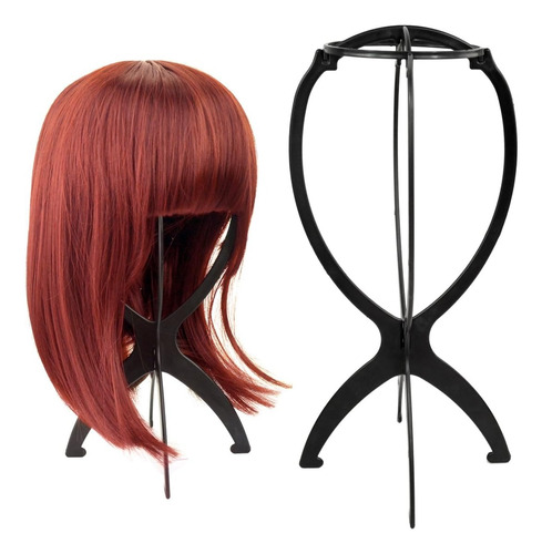 Organizador Pelucas Porta Peluca Negro Cosplay Wig Kanekalon