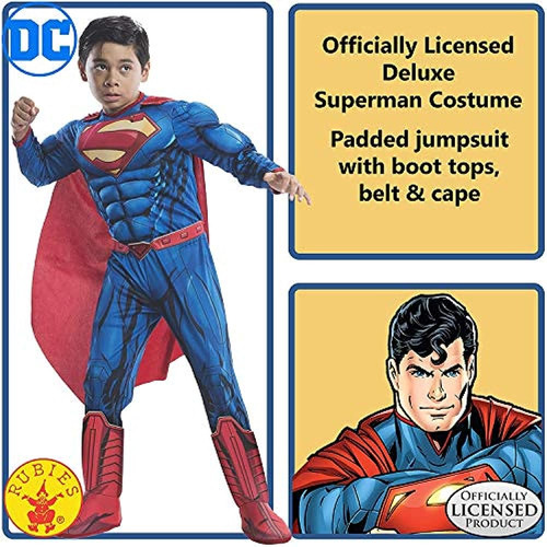Disfraz De Rubie.s Costume Dc Superheroes Superman Deluxe Pa