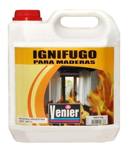 Ignifugo Certificado Venier Madera Papel 5 L 