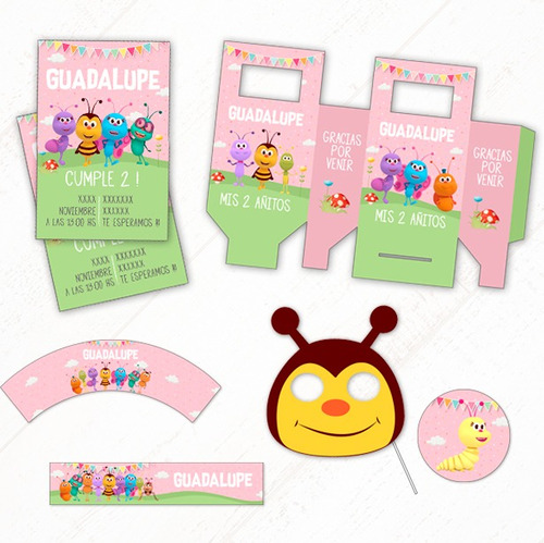 Bichikids Nenas + Props De Regalo  Textos Edit/pers