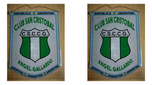 Banderin Mediano 27cm Club San Cristobal Angel Gallardo