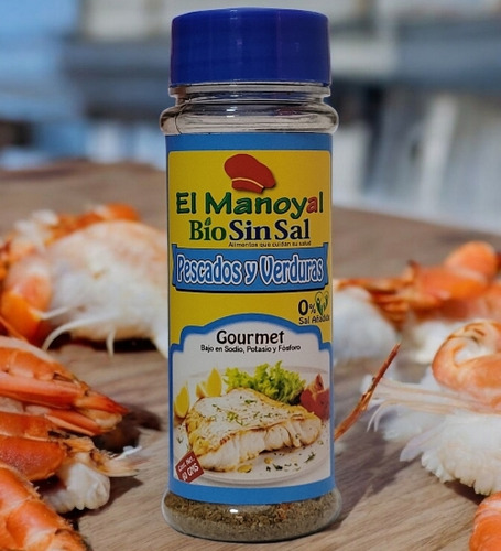 El Manoyal Bio Sin Sal Pescados Verd Sazonador Bajo En Sodio