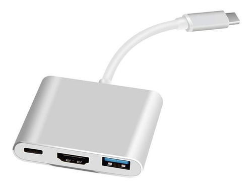 Convertidor - Adaptador Usb C A Hdmi 3 En 1