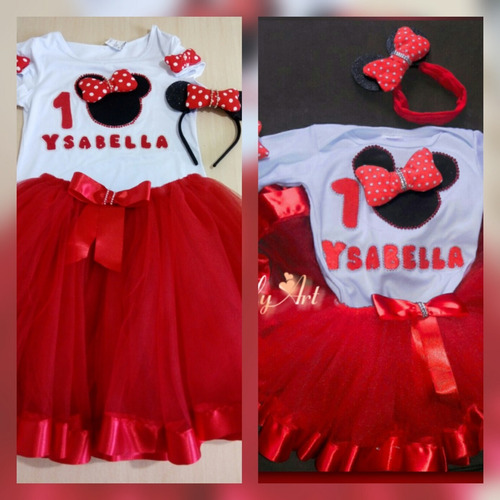 roupa minnie vermelha mae e filha