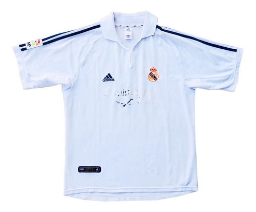 Camiseta De Real Madrid, #5 Zidane, adidas, Año 2001 Talla L