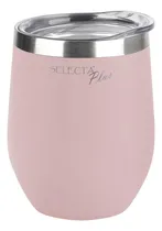 Comprar Vaso\u002Fmate Selecta Térmico Con Tapa Acero Inoxidable 350ml Color Rosa
