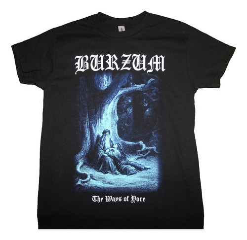 Gusanobass Playera Metal Rock Burzum The Ways Of Yore Black