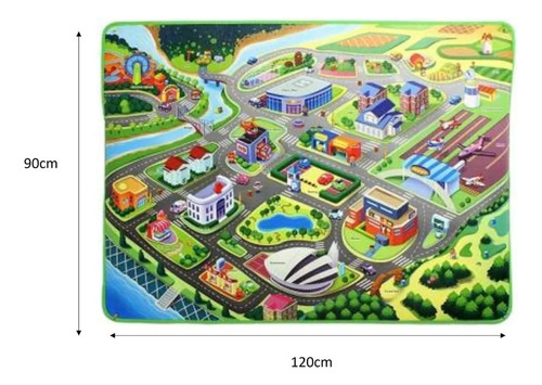 Tapete De Juego Enrollable Multiusos 120cm X90 Cm