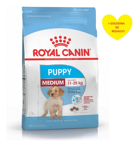 Royal Canin Medium Puppy Cachorros 15k + Regalo!!