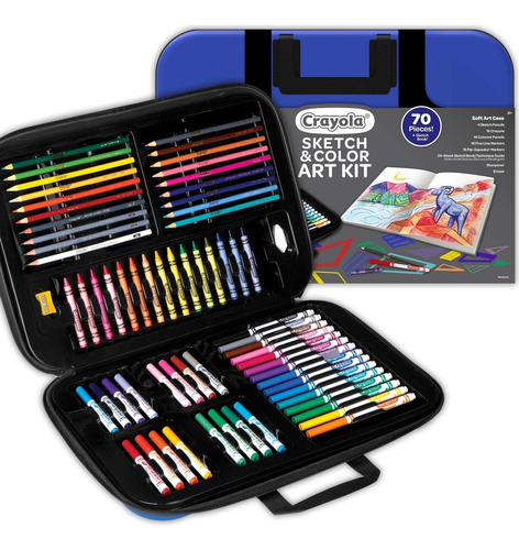 Kit Arte Crayola 70 Unidades Para Niños 8 Estuche Y Cuad