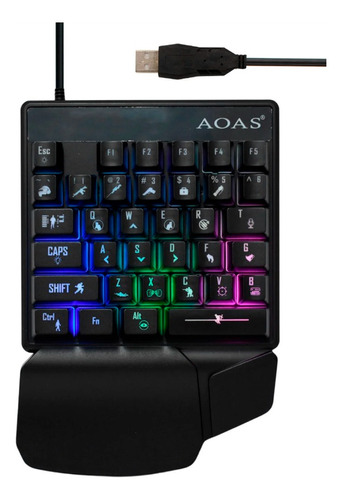 Kit Teclado + Mouse Gamer Con Luces Rgb 