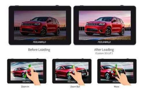 Imagem 3 de 7 de Monitor F6 Plus Feelworld Tela 5.5 4k Touch 3d Lut